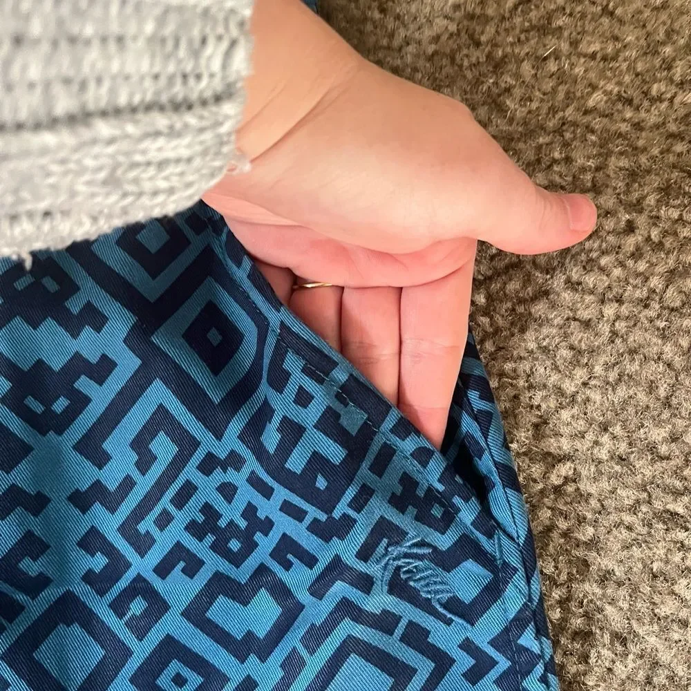 Kavu Sunriver Skirt Indigo Size Medium Athletic Skirt, elastic waistband - Picture 5 of 7